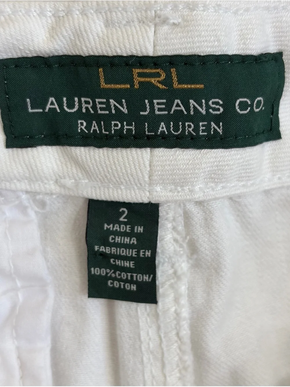 Lauren Jeans Co. White High-Waist Sailor-Button 6" Bermuda Shorts - Picture 3 of 7
